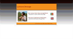 Desktop Screenshot of lusitanosdressage.com